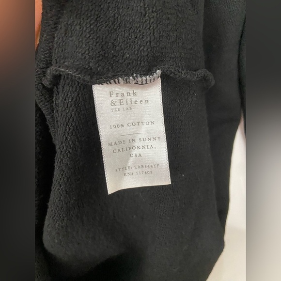 Frank & Eileen Izzie Triple Fleece Sweatshirt Party Dress Black Size Medium - Picture 6 of 8